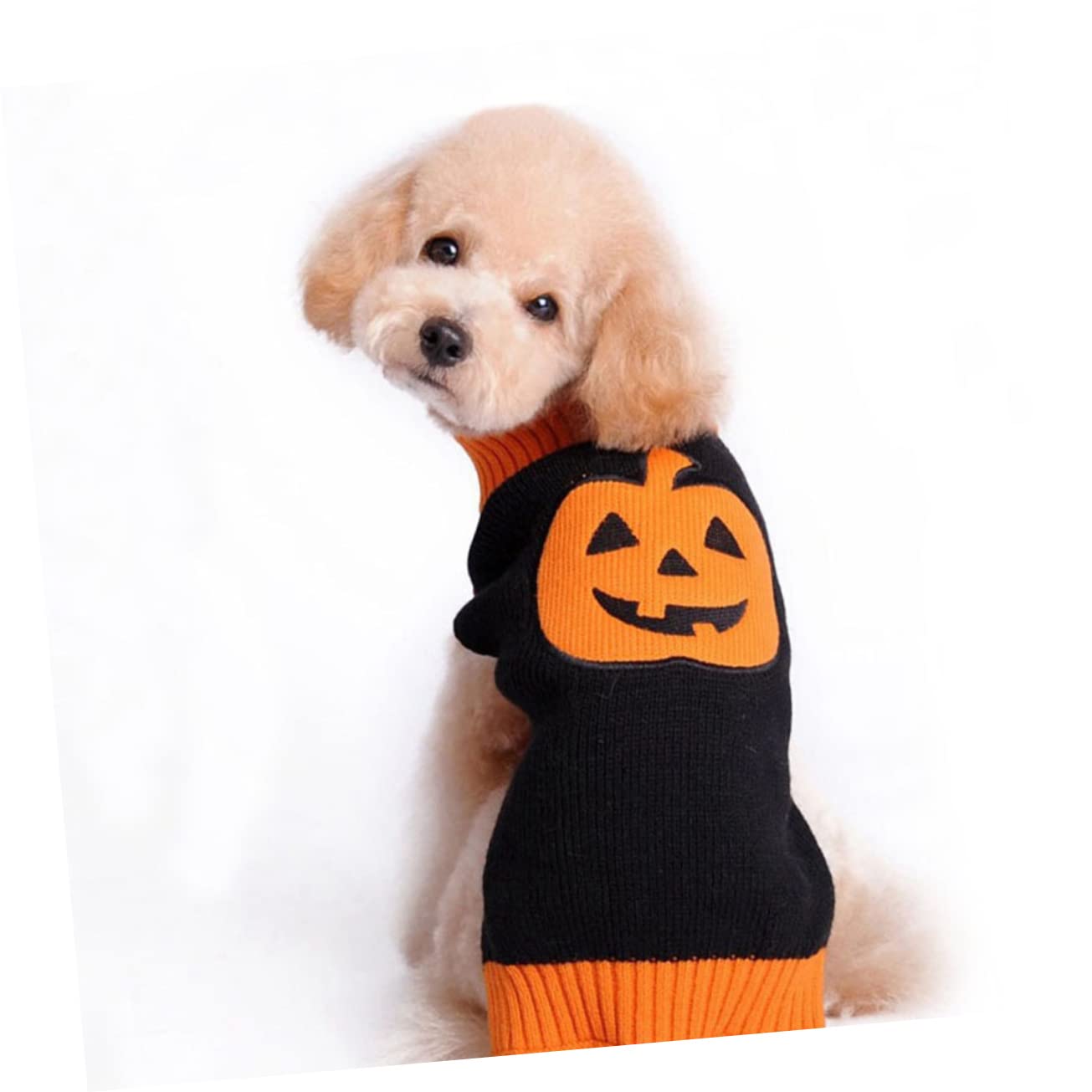 minkissy 3 Piezas suéter de Cachorro suéter de Cuello para Perros Suministros para Mascotas de Halloween Abrigo de Perro Vestidos pequeño Perro pequeño para Mascotas Jefe Ropa