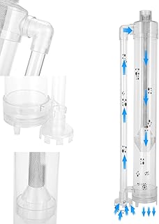 DWMD Filtr do akwarium, profesjonalny filtr zbiornika żółwia, praktyczne trwałe akrylowe akwarium do akwarium (toaleta ryb 50 cm (bez pompy)