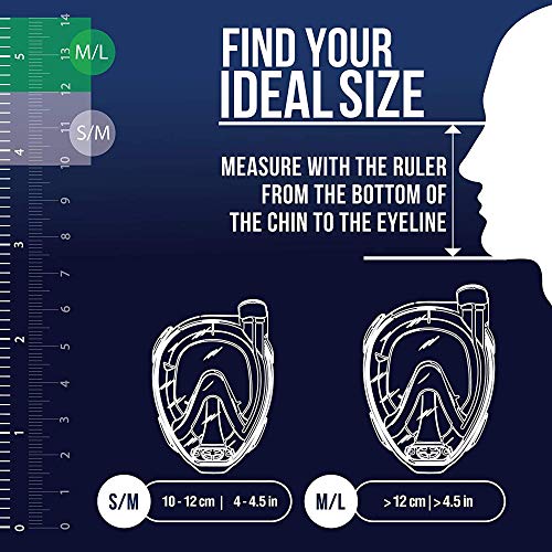 Máscara de Mergulho e Snorkeling Full Face Cressi Mini Baron - Transparente/rosa