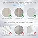 Shower Mat Non Slip Silicone Soft Odorless Bathtub Mat Non Slip No Suction Cups for Refinished,Reglazed and Textured Bath Tub Mat 24 X 24 Inch Grey
