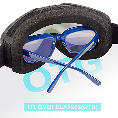 Karsaer Ski Goggles Anti-Fog Snow Goggles Otg 100% Uv Protection Snowboard Goggles Bendable Dual-Lenses For Men Women Youth #TOP4