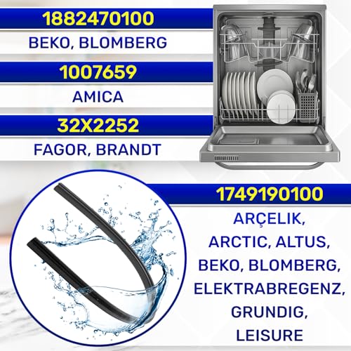 Dichtung Spülmaschine 550 mm mit dem Originalcode 1882470100 32X2252 für Arcelik für Beko für Brandt - Garantie 10 Jahre - MONTERAL