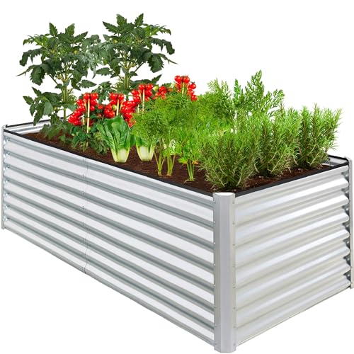Best Choice Products 6x3x2ft Outdoor Metal Raised...
