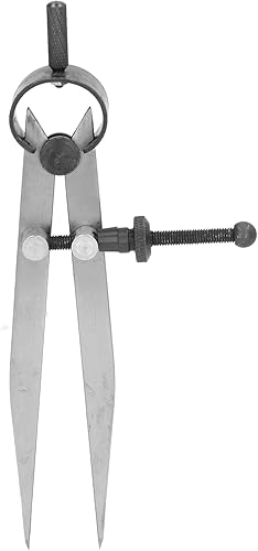 Brújula de cuero ajustable con cerradura para manualidades, herramientas de cuero para manualidades, divisor de pinza de resorte de pierna plana