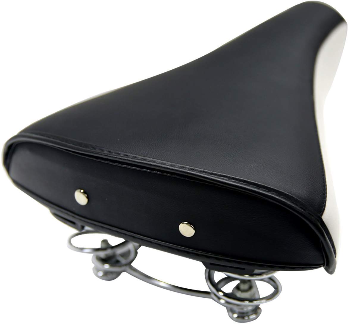 Selle De Vélo Vintage En Cuir PU Avec Rivets - 28 Cm, Mousse Haute Densité Pour Vélos De Course Et Fixie - 10