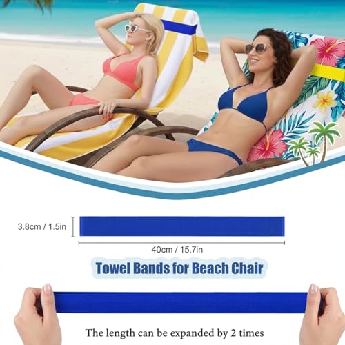 Exqusdy 2 in 1 Sand Remover for Beach + Elastic Towel Bands for Cruise Chair – Powder Puff with Talc-Free Formula, Windproof Holder for Pool & Vacation Must Haves, Toddler Friendly — view 5