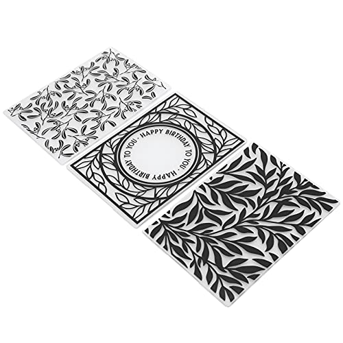 Embossing Folders, Embossing Stickers Folder with 3Pcs Plastic for Making Cards