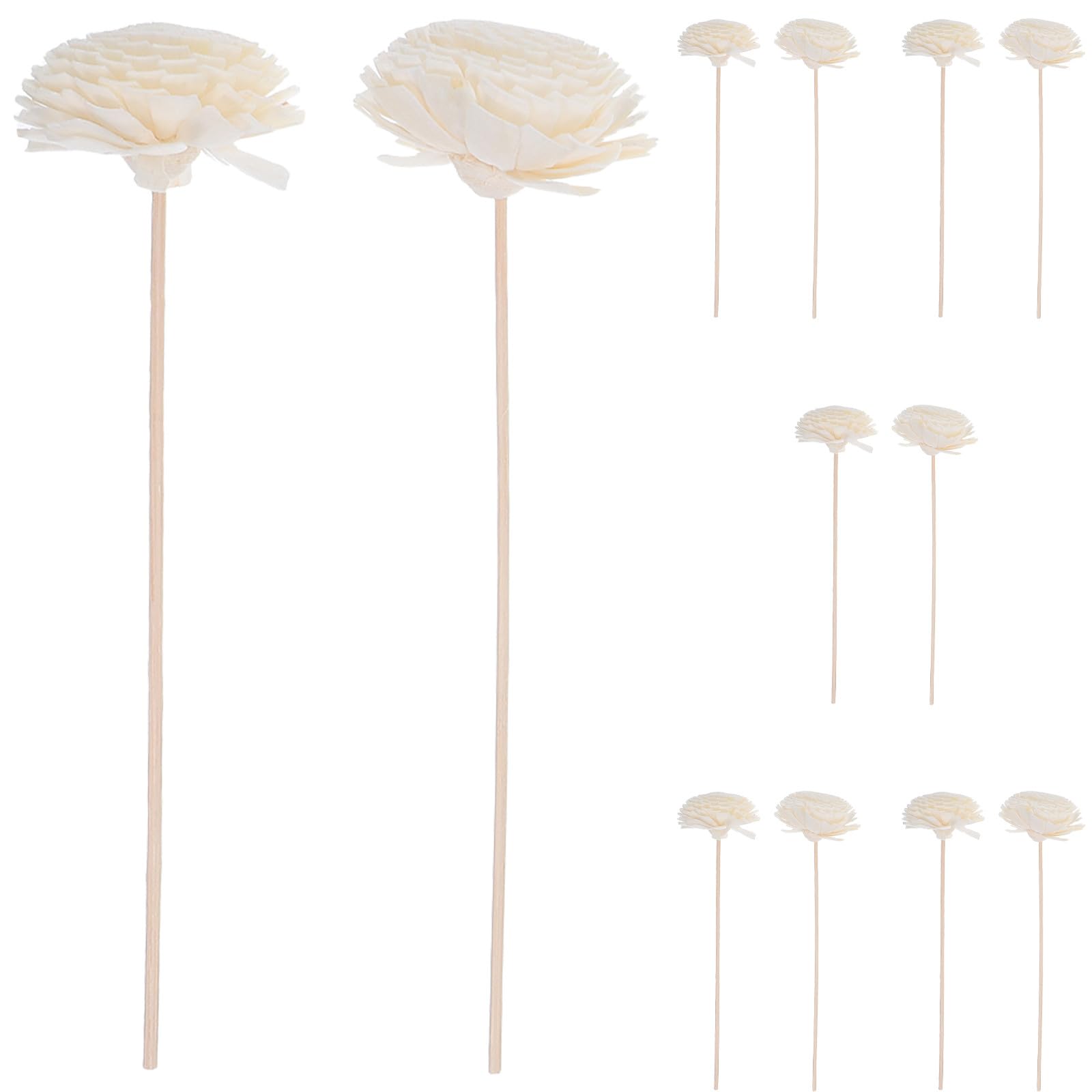 Zerodeko 12 bastoncini diffusori di fragranze floreali, bastoncini | Bastoncini diffusori a bastoncini da 22 cm, compatibili con flaconi diffusori di oli essenziali, per aggiungere una fragranza