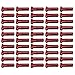 50-Pack Multi-Color Copper Spoke Nipples for Wheels, 14mm 14G Spoke, for Durable Fasteners for Cycling Maintenance and Repair（Red（50pcs））