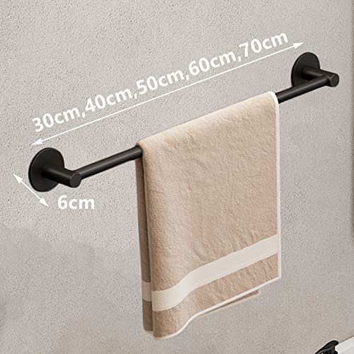 Toallero de aluminio autoadhesivo blanco de 50 cm para pared de baño 5