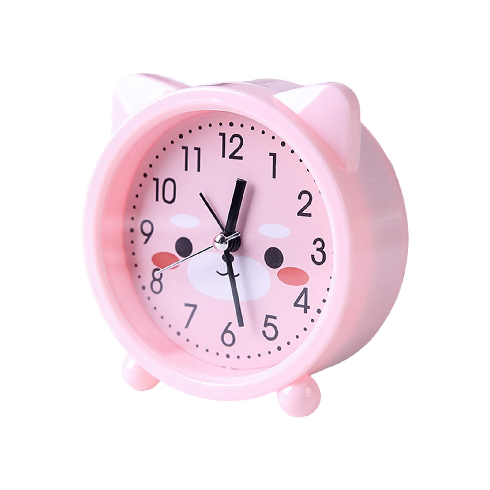 Maxtonser Desk Clock Color Kitten Shape Alarm Clock for Room Decoration and Functional with Decorative Ears Feature