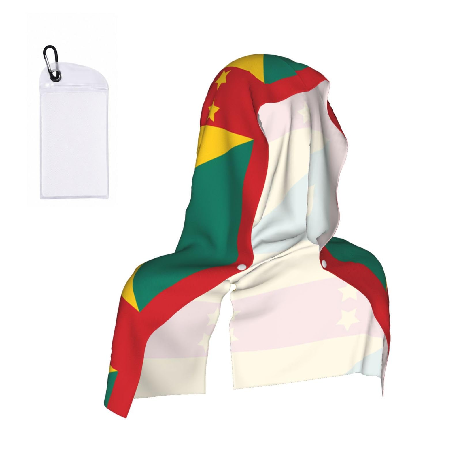 CNTDBU Flag of Grenada Cooling Towel Hooded-Instant Chill Neck Cover for Sports, UV Cooling Rag for Running Gym
