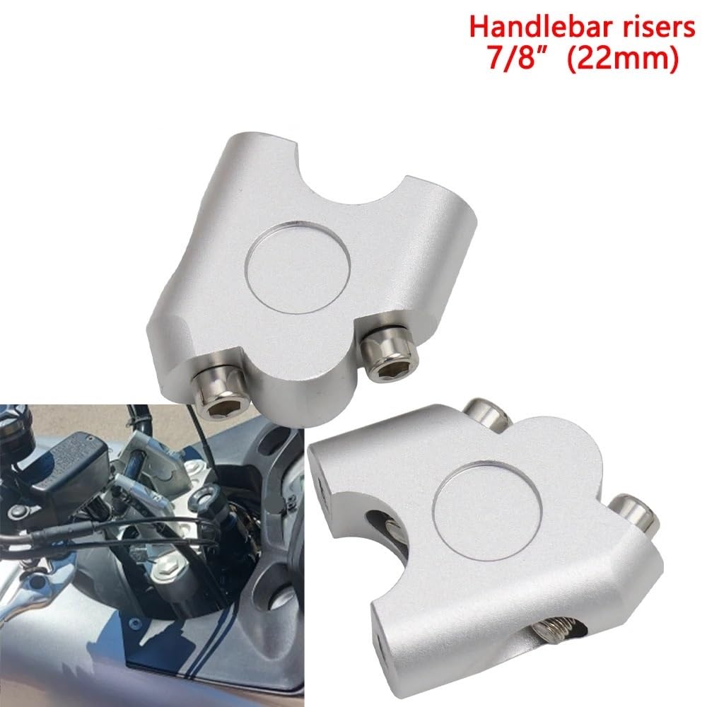 Moto Raisers Manubrio Rialzo Riser per manubrio moto da 7/8" 22 mm per MT07 MT09 FZ6 XJ6 XJR1300 Manubrio rialzato 30 Altezza universale