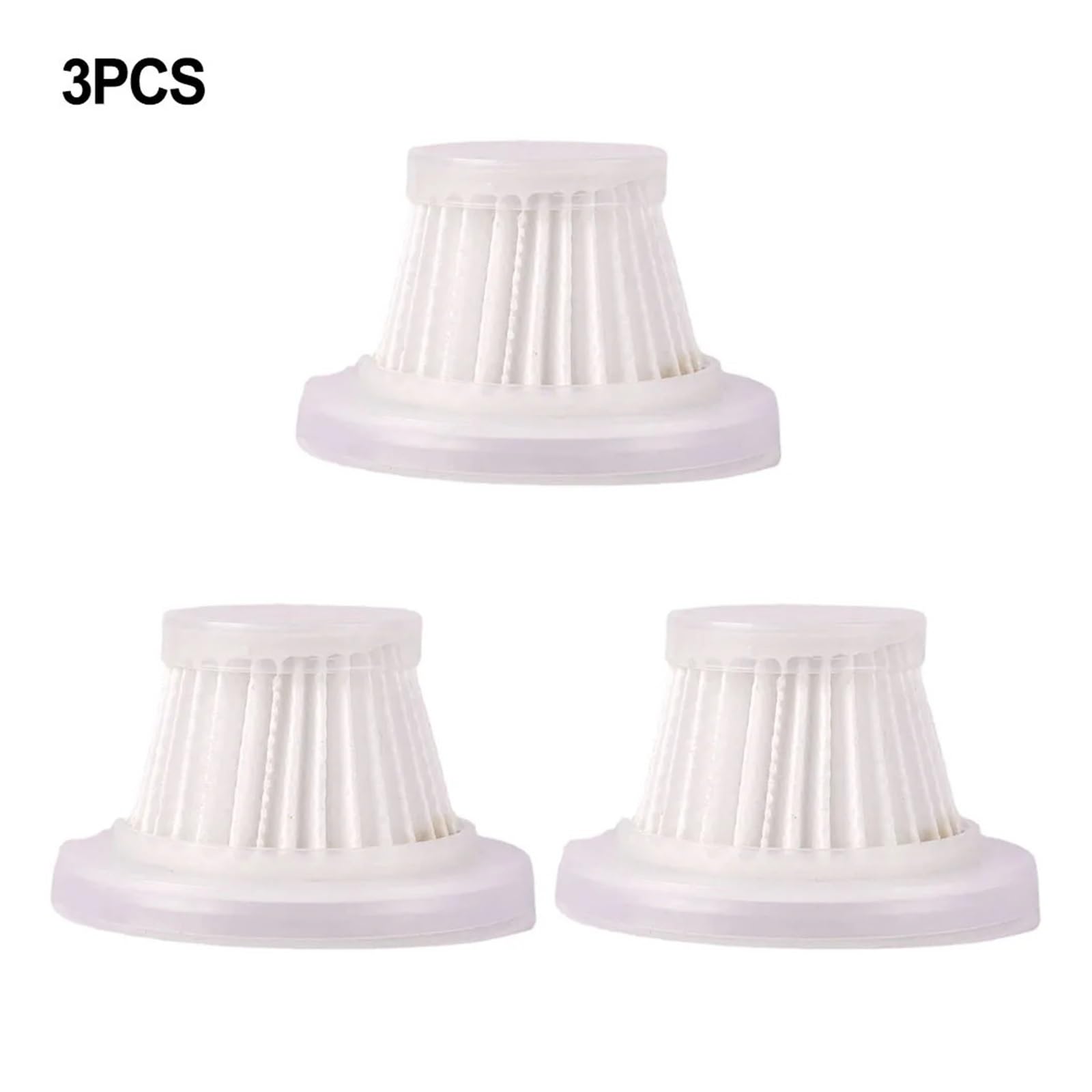 Filtros De 1/3/5 Uds For Aspiradora De Mano De Coche, Filtros De Repuesto For Herramientas De Limpieza Del Hogar Portabe(3pcs)