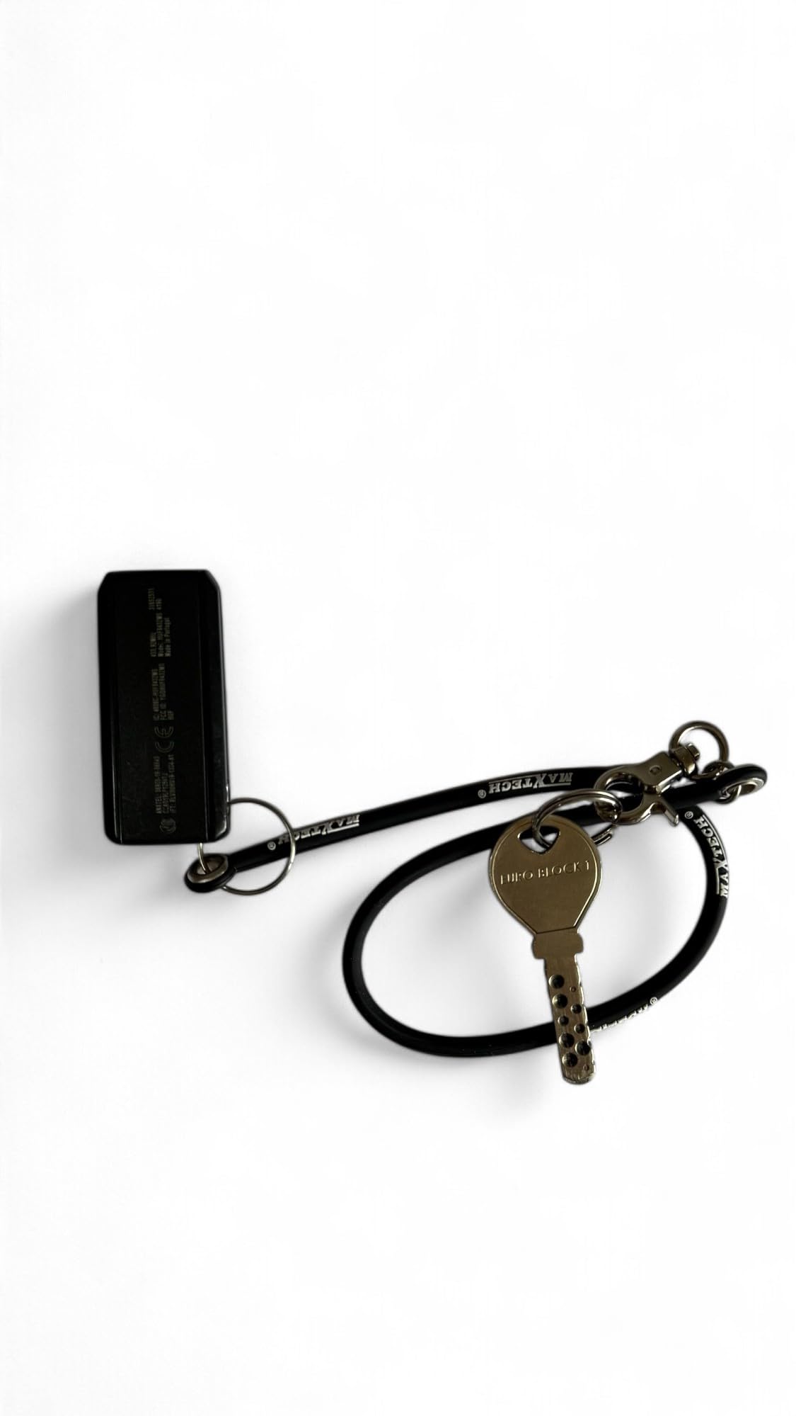 Laccetto Block Shaft Laccio per Chiave Blockshaft Auto Portachiavi n Silicone con Moschettone KeyChain Ganci per Bloccasterzo compatibile con Antifurto Catena per chiavi