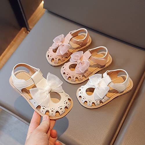 Toddler Girls Sandals Flat Shoes Princess Shoes Casual Sandals Bow Shoes Baotou Beach Shoes Girls Sneakers Girls Jellies4