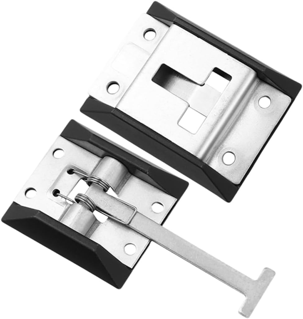 2sets Camper Door Latch Replacement Trailer Door Latch Kit Zinc Coated Holder Durability
