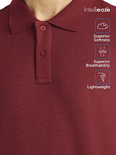 Image of XYXX Men's Solid Regular Fit Polo Shirt