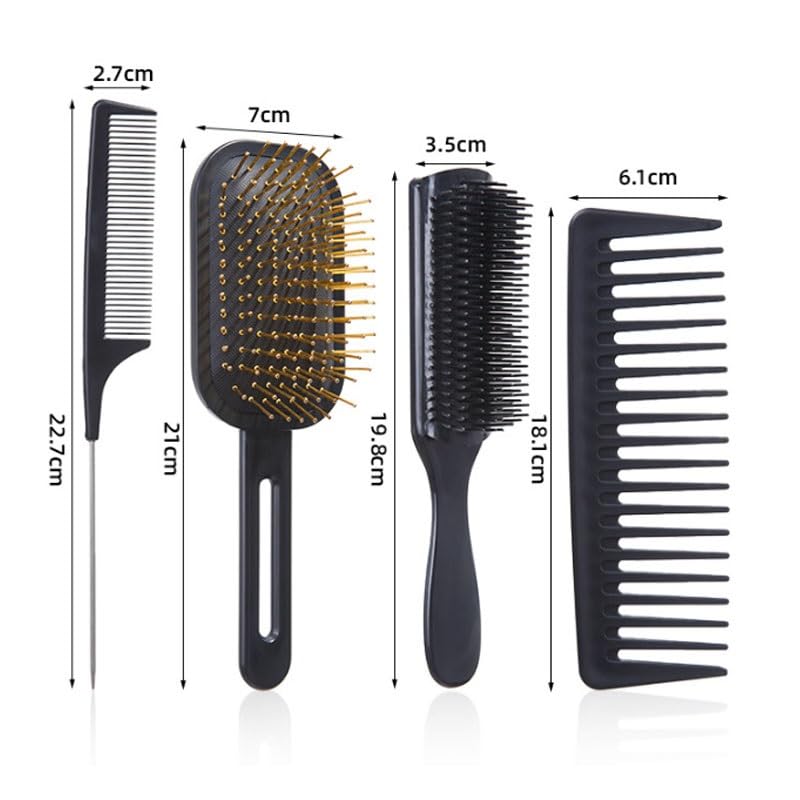 Three Dimensional Air Cushion Hair Styling Comb Set Creating Voluminous Hairstyles with Thickened