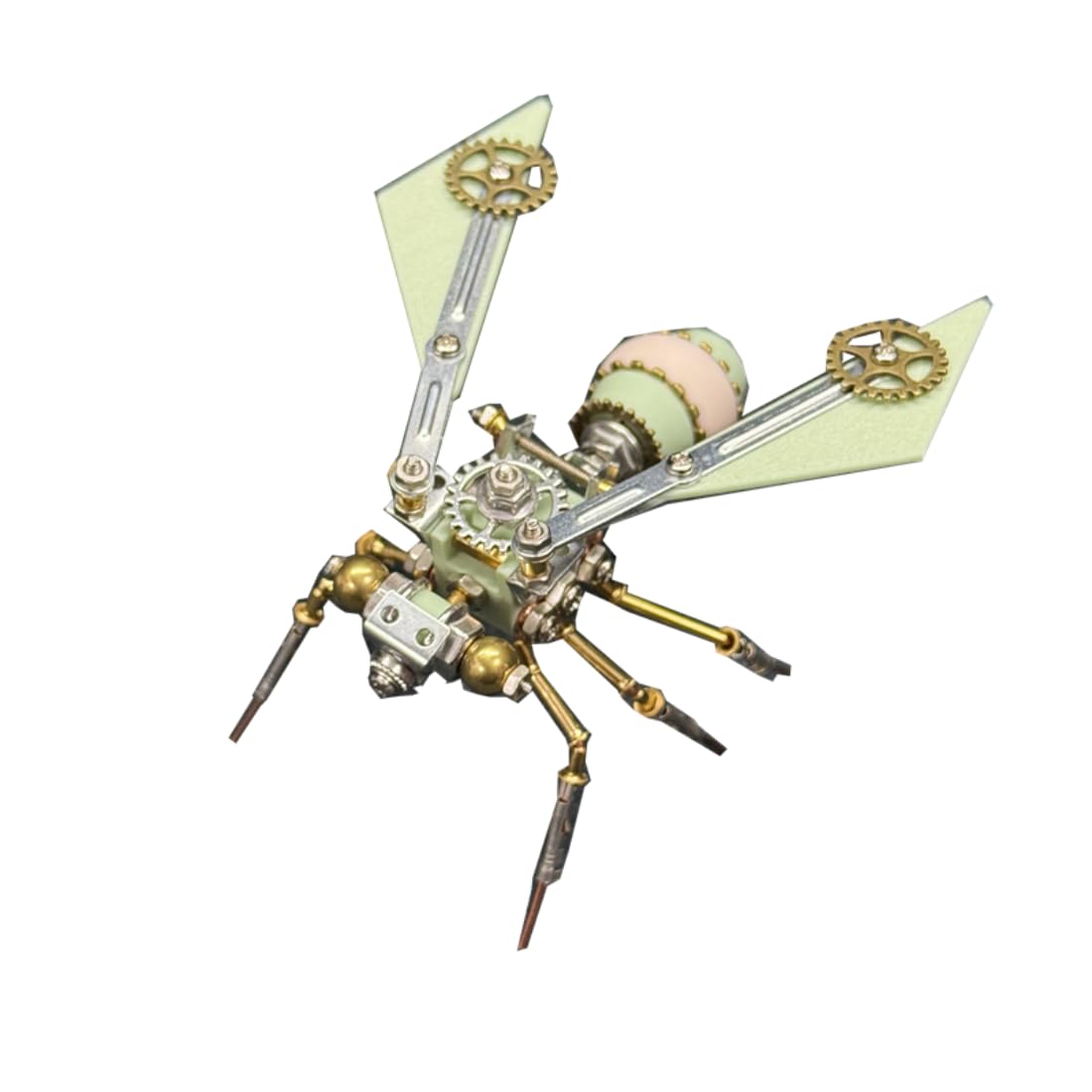 112PCS Pulse Cutter B Metal Model Kit, 3D Steampunk Mechanical Insect, DIY Assembly Desk Display Collectible for Adults — image 1