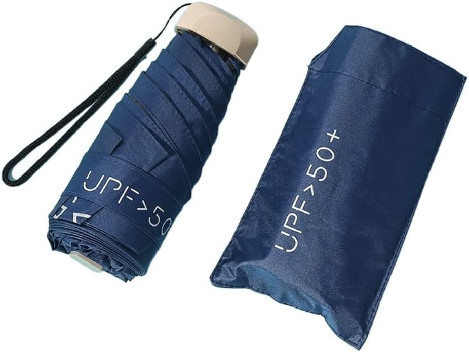 Portable Umbrella for Travel Portable Folding Manual Umbrella Women Men Ultralight Rain Sun Umbrella Anti Uv Umbrella Parasol Umbrella Outdoor(B)