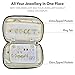 Travel-Wizz Travel Jewelry Organizer - Portable Easy to Store in your Hand Luggage and Hotel Safes - Jewelry case for Tangle Free Necklaces with Earring Organizer and Accessories Pouches