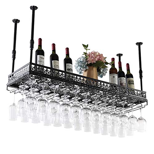 Casier à vin réglable suspendu pour optimiser l'espace du bar