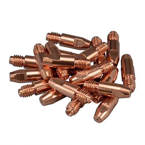 RIVERWELD MAG MIG Contact Tips M8 140.0313 1.0mm Copper Consumables for 36KD MB36 Co² Welding Torch Pack of 20