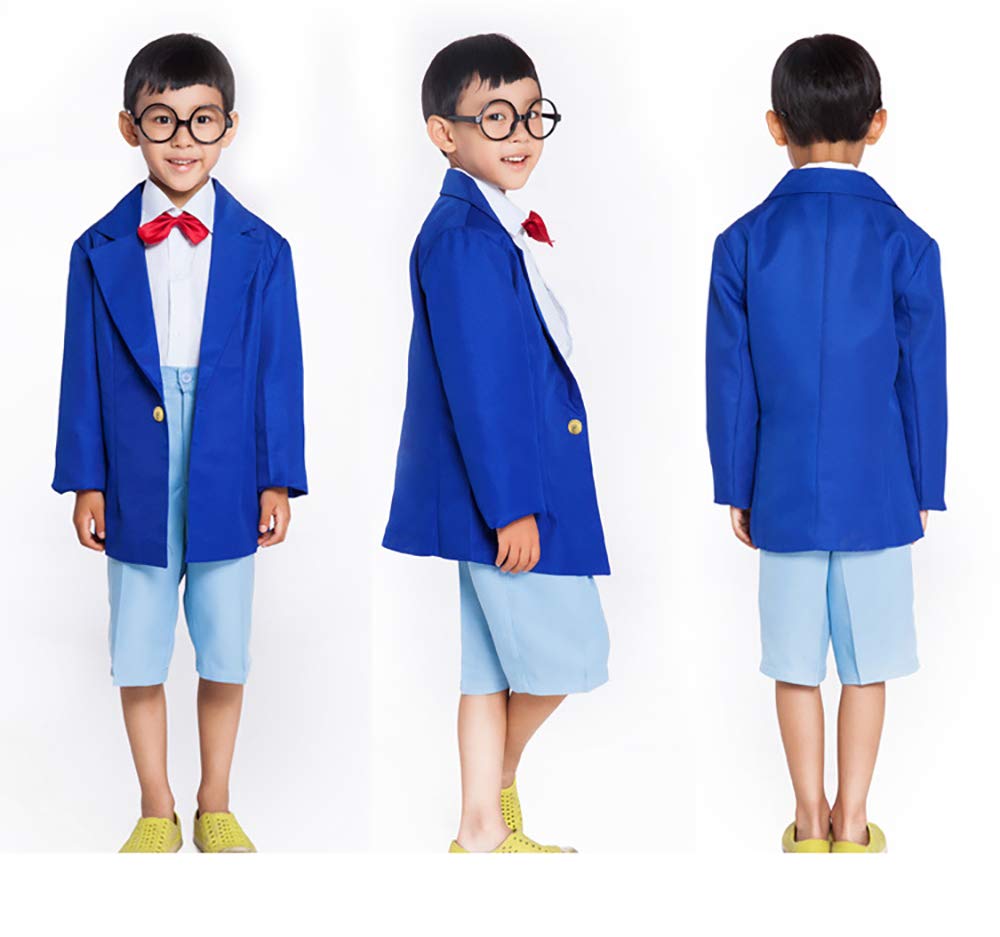 Amazon.co.jp: SCLYX 名探偵コナンコスプレ衣装6点セット 子供