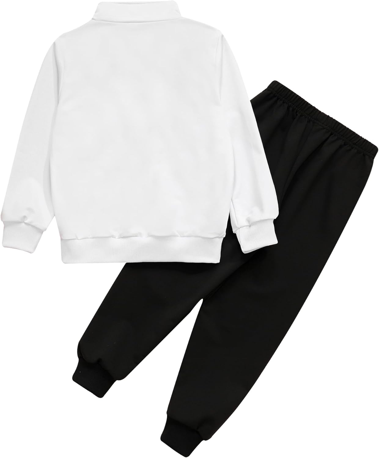 Kids Boys Girls Tracksuit Zip Up Sweatshirt Jacket with Jogger Sweatpants Clothes Set 2Pcs Sports Outfits