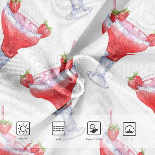 Joisal Animals Toddler Underwear Floral 2t Cotton Cute Panties Girl Red Strawberry Beverages White Briefs Underpants3