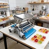 Halbautomatische Schokoladenfüllmaschine, kommerzielle Süßwarenausrüstung mit präzisem Kolbenbetrieb für professionelle Süßigkeitenproduktion und anpassbare Süßigkeitenformung