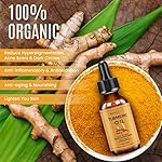 Turmeric Oil + Organic Moisturizer & Reduce Acne, Dark Spot Remover, Clear skin Tone, Hydrate Dull & Dry Skin, Anti Aging Skin Care Glow Oil for Face, Neck & Eye (2 FL OZ/60 ML) - Image 3