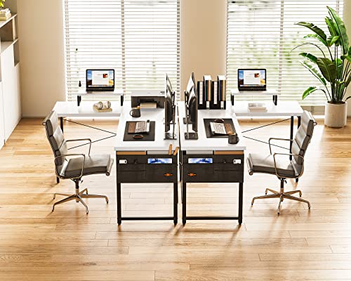 Odk L Shaped Desk, 59" Gaming Computer Corner Desk, Home Office Writing Desk With Monitor Shelf, Space-Saving Workstation Modern Simple Wooden Desk, Easy To Assemble, White #TOP2