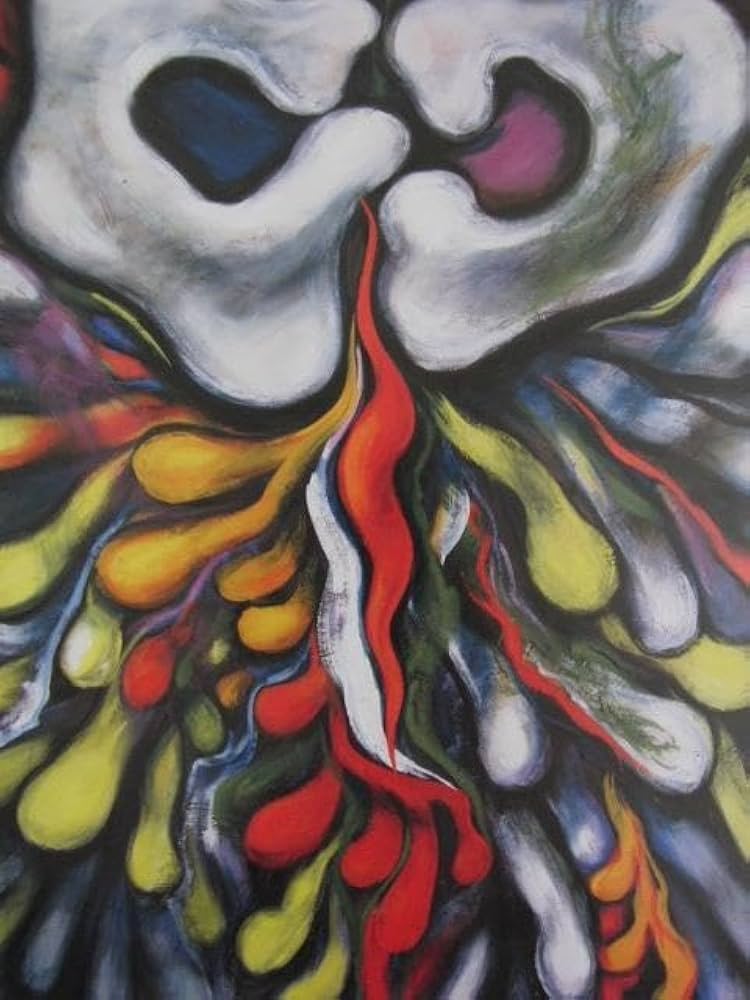 岡本太郎、【青空】、希少な大判額装用画集より、新品高級額装付、巨匠、日本人画家 岡本太郎、【青空】、希少な大判額装用画集より、新品高級額装付