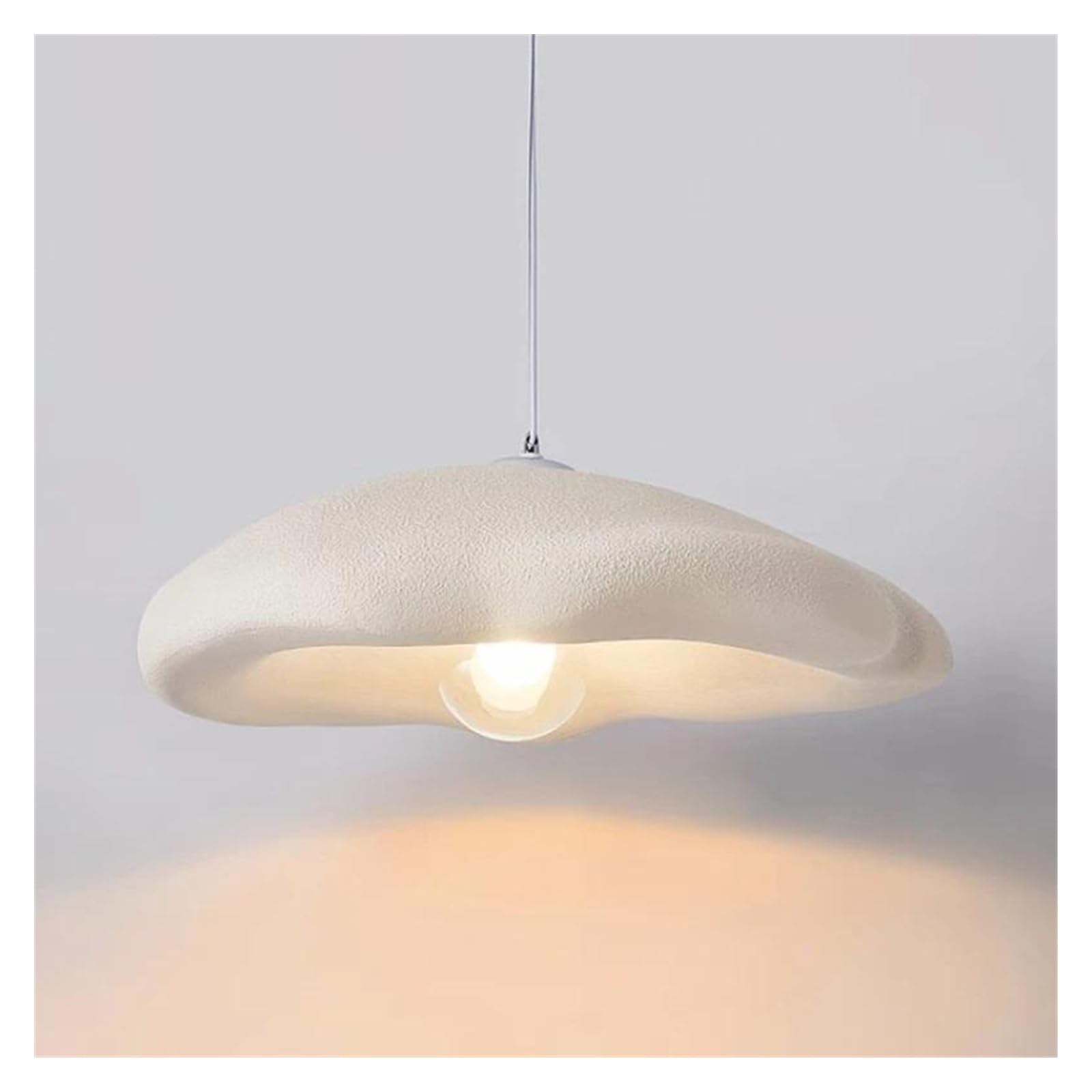 HYJAUSXB Japanese Restaurant LED Chandelier French Cream Bedroom Cafe Hanging Lamp Designer Counter Light Fixtures(Brown,Trichromatic Light)