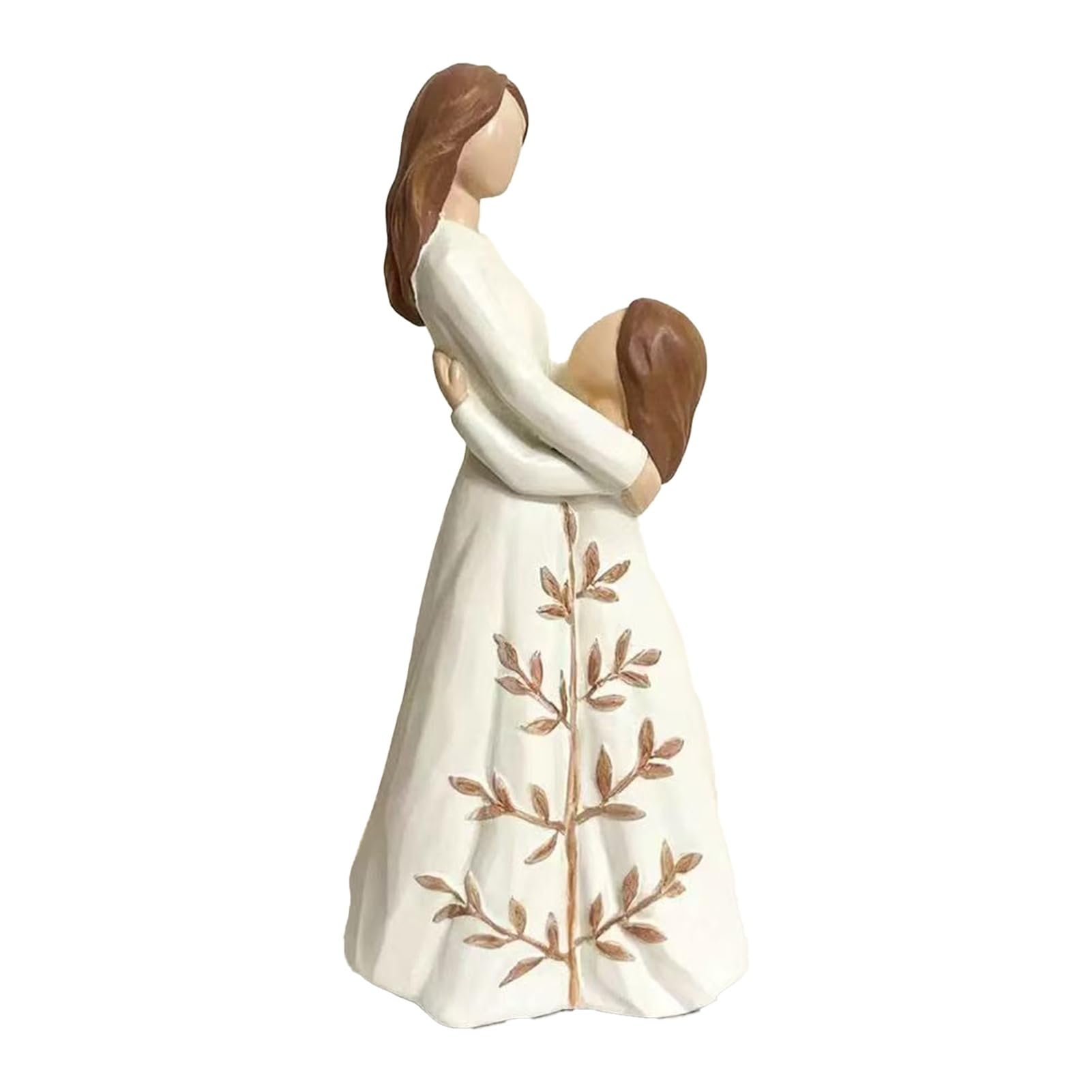 Glifora Desktop Ornament - Three-Dimensional Texture Mother-Daughter Embrace Symbolising Family Ties, Synthetic Resin Hug Sculpture