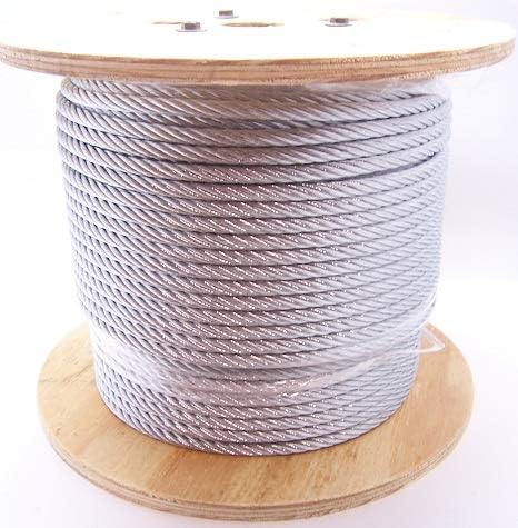 5/16", 7x19 Galvanized Cable (250 ft Reel)