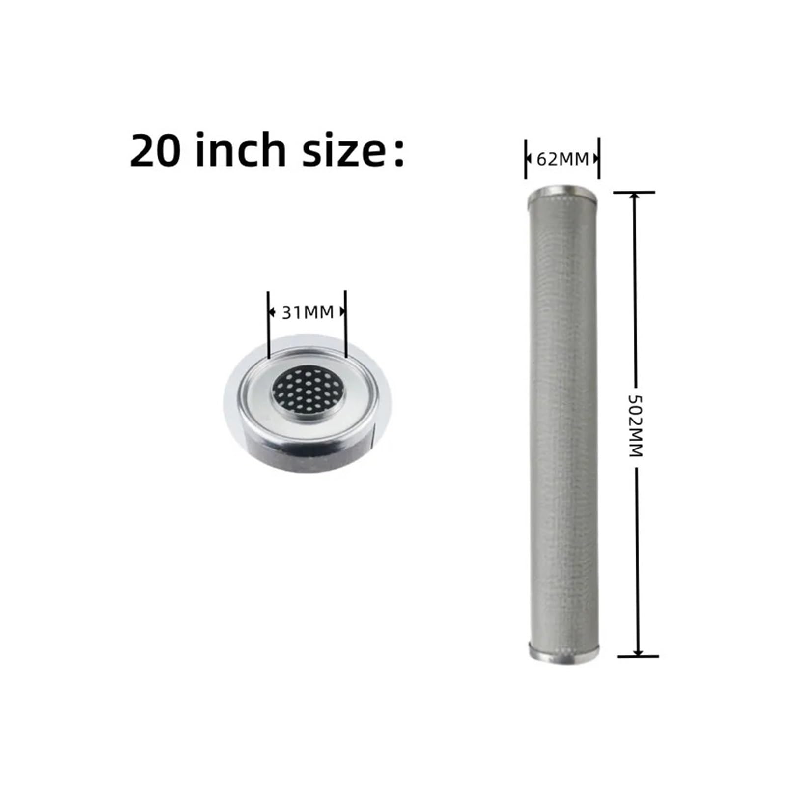 El Filtro De Agua De Acero Inoxidable De 20 Pulgadas Puede Ser Resistente A 5 Micras Y Más, 1 Unidad(10 microns)