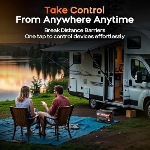 Image of HumsiENK 2 Pack 12V 300Ah (314Ah) LiFePO4 Lithium Battery Mini Size, Bluetooth 200A BMS, 15000+ Deep Cycles, Low-Temp Protection - for RV, Marine, Solar, Off-Grid, Home Backup (Compact & Lightweight)