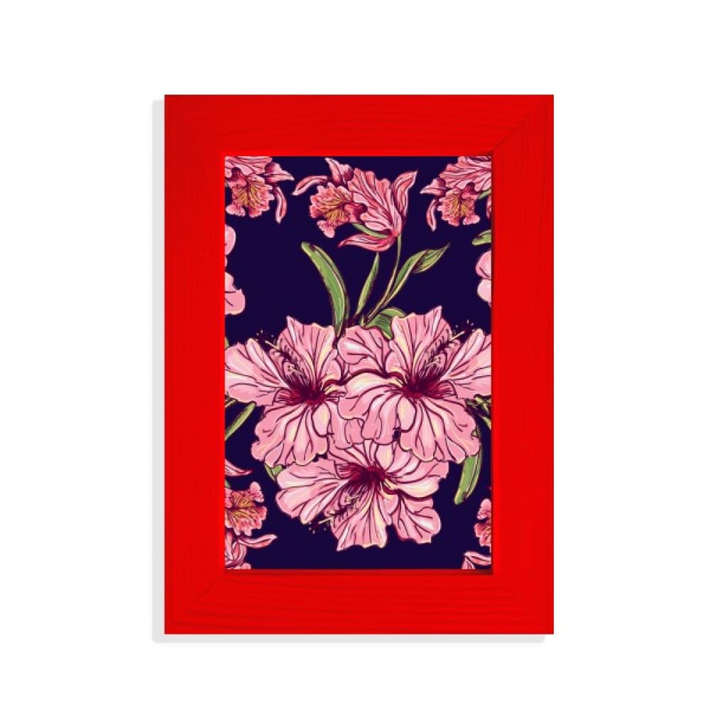 Cadre photo rouge fleur sombre pour habiller un mur vide avec style