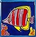 Continental Art Center SD-118 4 by 4-Inch Tropical Fish No.4 Ceramic Art Tile