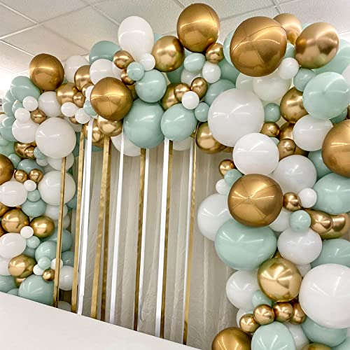 Image of Voircoloria 105pcs White Balloons 12inch Party Balloons for Birthday Baby Shower Graduation Wedding Anniversary Party Decorations