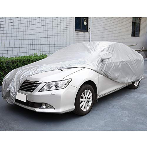 Image of uxcell XXL Car Cover Waterproof Sun Snow Dust Rain Resistant Protection 5.35M x 2M x 1.6M