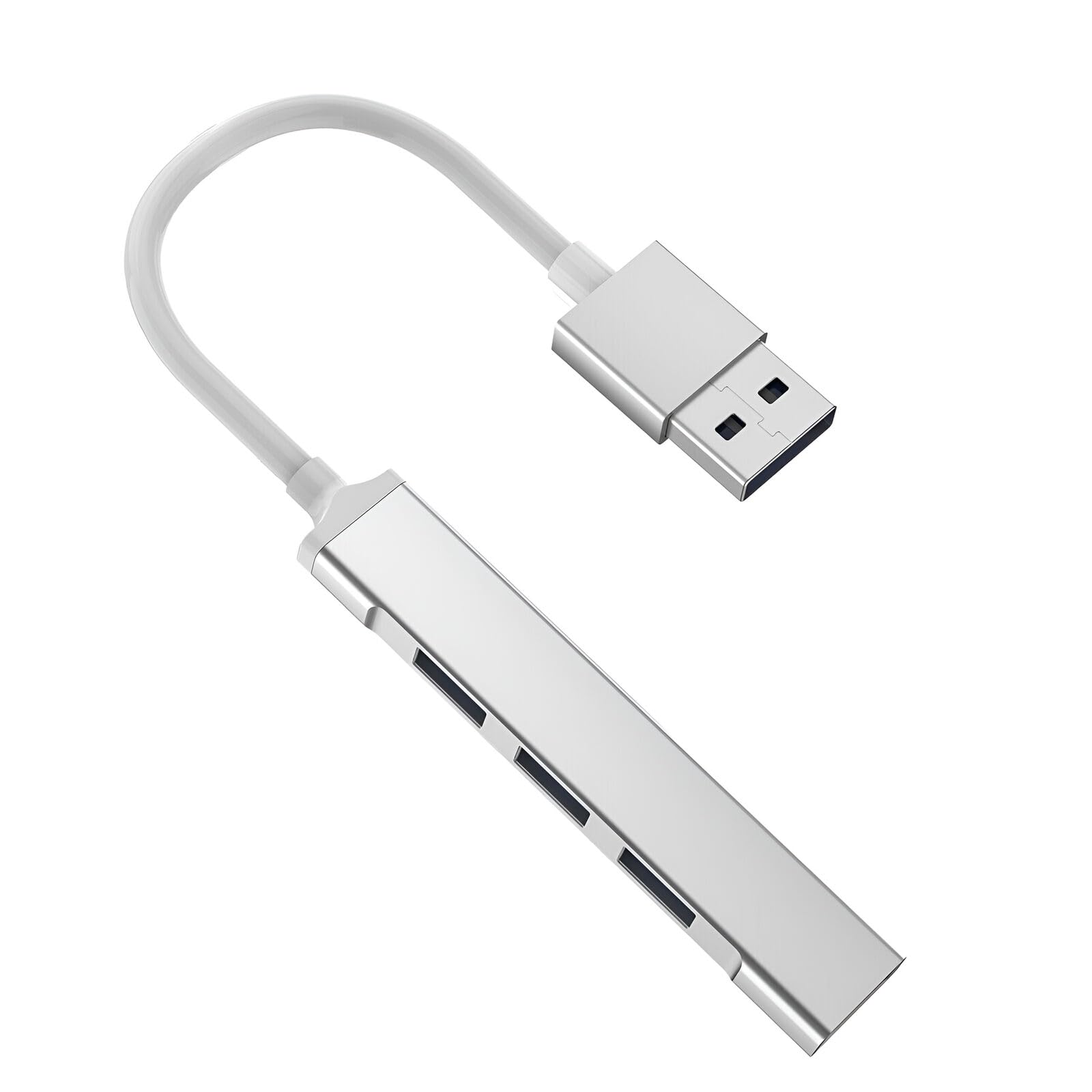 BBAUER USB 3.0 4 Port Hub Splitter for PC Mac MacBook Notebook Laptop Desktop Portable