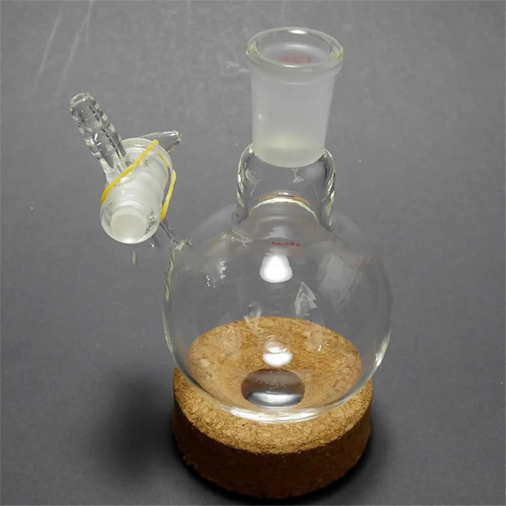 Frasco de vidrio 24/40 de 250 ml con cristalería de laboratorio