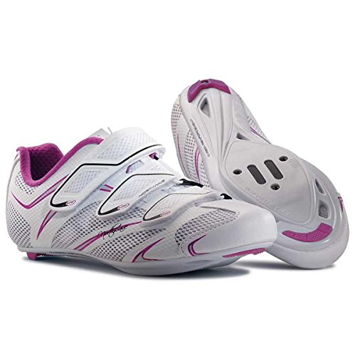 Northwave Starlight 3S Damen Rennrad Fahrrad Schuhe weiß/lila/Silber 2016: Größe: 38