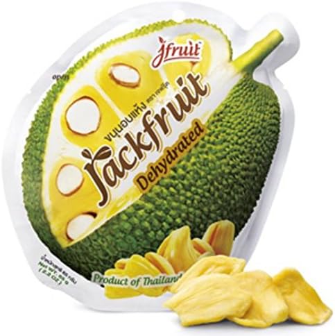 Dehydrated Freeze Dried Tropical Fruit Jackfruit 50g No Sugar Added Yummy Snack for Kids, Vegan Meatless Alternative, Halal Food