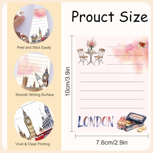 Papelería de monumento británico y blocs de notas de viaje escolares 2