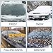 PANIED Car Windshield Cover for Ice and Snow with Ice Scrapers - 600D Windshield Snow Cover with Side Mirror Cover Heavy Dut Against Snow, Ice, Frost and Water for Cars, SUVs, and Trucks-Medium